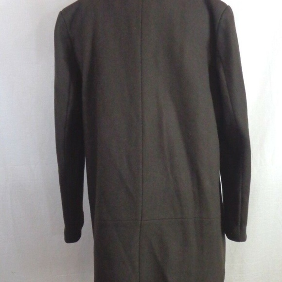 Women's Natalie Double-Breasted Coat Brown 12 WOOL - Picture 6 of 8